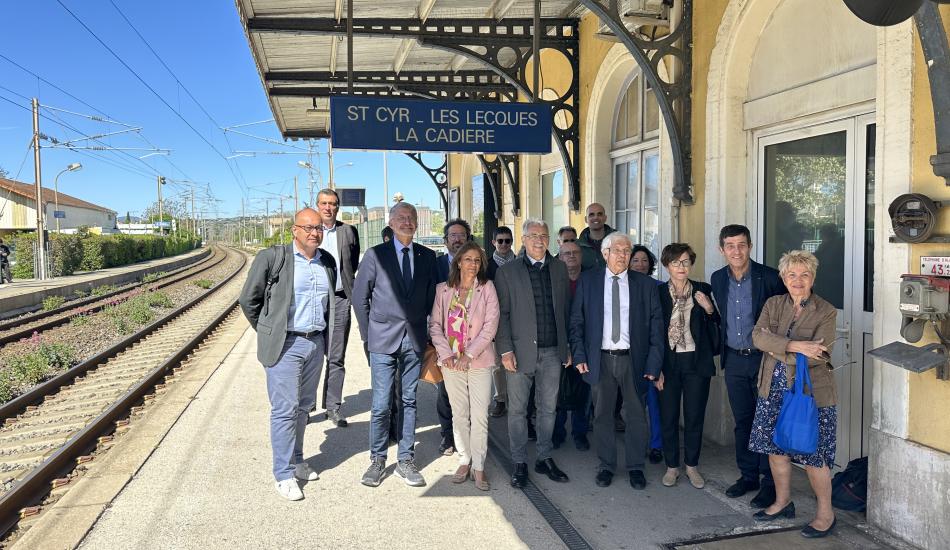 Elus lors de la visite terrain